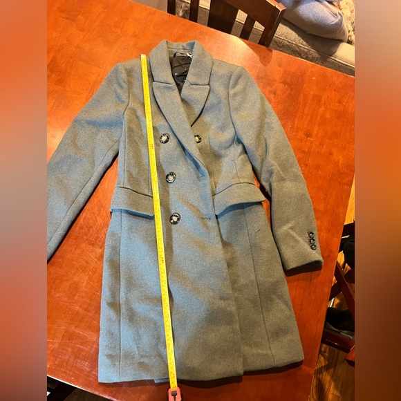 NEW Mango Wool Blend Double-Breasted Coat, Size XS - Picture 10 of 14